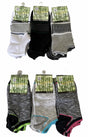 6 Pairs Anklet Bamboo Socks Bulk Pack - Sports Ankle Odour Resistant Socks w/ Cushion