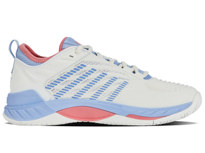 K-Swiss Womens Hypercourt Supreme 2 All Court Tennis Shoes - White/Blue/Pink