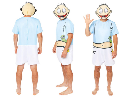 Rugrats Mens Tommy Pickles Party Costume Halloween TV Cartoon - Officially Licensed