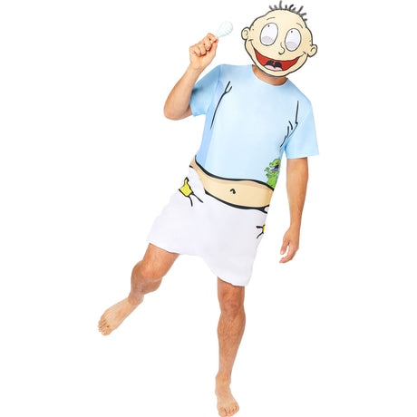 Rugrats Mens Tommy Pickles Party Costume Halloween TV Cartoon - Officially Licensed - Small