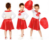 Grease Girls Red & White Cheerleader Costume - 50s Style - 10-12 Years (Halloween & Fancy Dress)