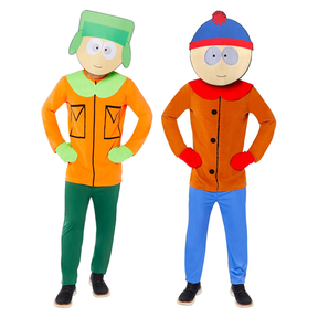 South Park Couples Costume Set - Kyle & Stan (Officially Licensed)