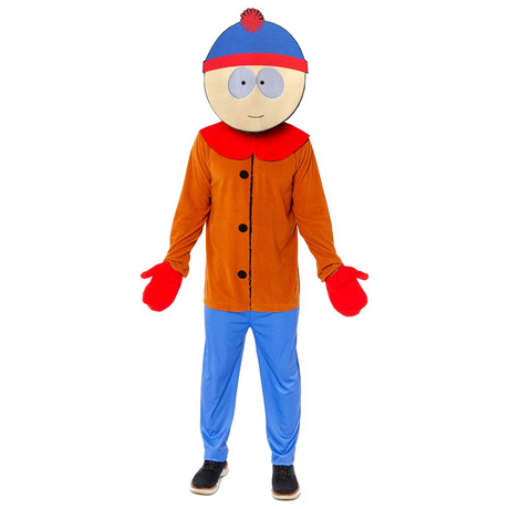 South Park Mens Stan Party Costume Halloween 90s TV - Officially Licensed