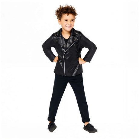 Costume Grease T Bird Leather Jacket 8–10 Years Kids Jacket Only in Black