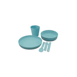 Sea to Summit Passage Dinnerware Set w/ Mesh Sack - [6 Piece] - Aqua Sea