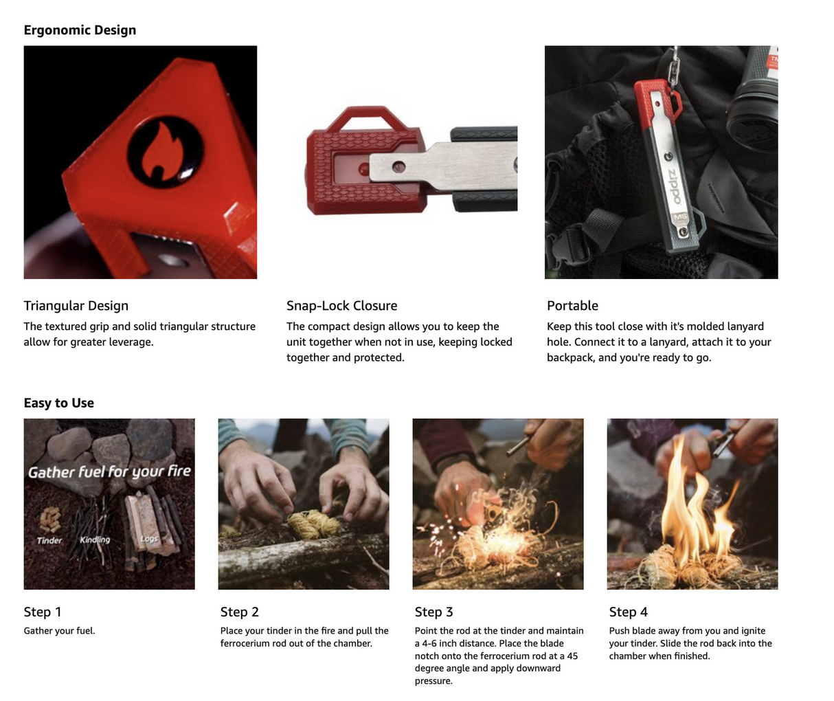 Zippo Mag Strike Fire Spark Starter (Camping, Hiking and Trekking)