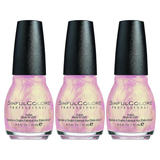3x Sinful Colors 15ml Bold Colour Long Wearing Nail Polish Pack - 0858 You Just Wait