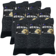 9 Pairs MERINO WOOL SOCKS Mens Heavy Duty Premium Thick Work Socks Cushion in Charcoal