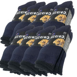 9 Pairs MERINO WOOL SOCKS Mens Heavy Duty Premium Thick Work Socks Cushion in Navy Blue