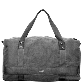 FIB 52cm Canvas Travel Duffle Bag - Black (Casual Duffel)