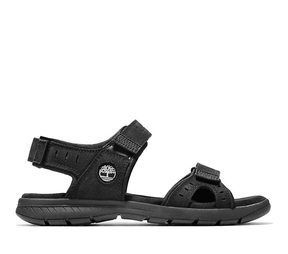 Timberland Mens Slip-On Leather Sandals Footwear - Black Nubuck