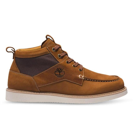 Timberland Mens Newmarket II Leather Fabric Chukka Boot - Rust Nubuck