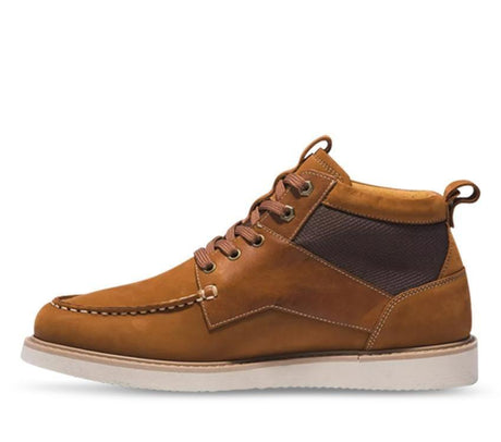 Timberland Mens Newmarket II Leather Fabric Chukka Boot - Rust Nubuck