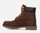 Timberland Womens Premium 6-inch Waterproof Boots - Dark Brown/Red