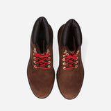 Timberland Womens Premium 6-inch Waterproof Boots - Dark Brown/Red