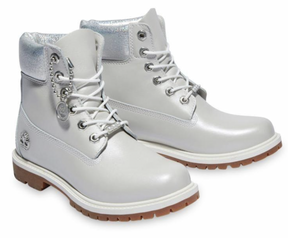 Timberland Womens Heritage 6 Inch Waterproof Winter Boots - Light Grey