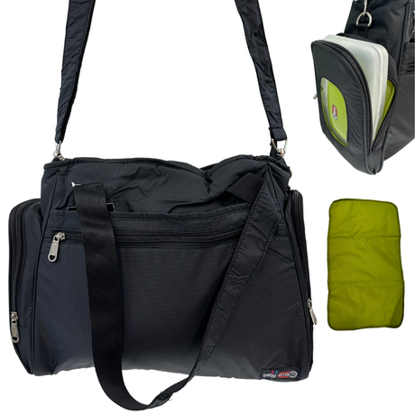 FIB Baby Nappy Diaper Tote Bag - Black
