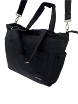 FIB Large Baby Nappy Bag Diaper Maternity Milk Mummy Changing Travel Tote - Black