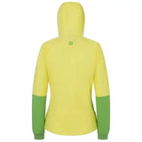Marmot Womens Novus LT Hybrid Hooded Jacket - Light Yellow/Kiwi (Insulated Midlayer)