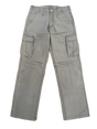 Mens 100% Cotton Cargo Pants Relaxed Easy Fit Straight Leg in Khaki