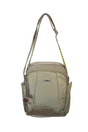 FIB Mens Tablet Crossover Travel Wallet Crossbody Shoulder Bag - Sand