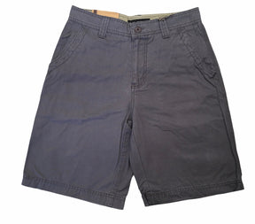 Mens 100% Cotton Drill Casual Shorts - Grey (Summer Quality)