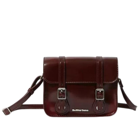 Dr Martens Womens Satchel Bag Vegan Crossbody 7 inch - Cherry Red