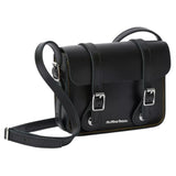 Dr. Martens 7 Inch Satchel Bag Leather Shoulder Crossbody Magnetic Buckle in Black Kiev