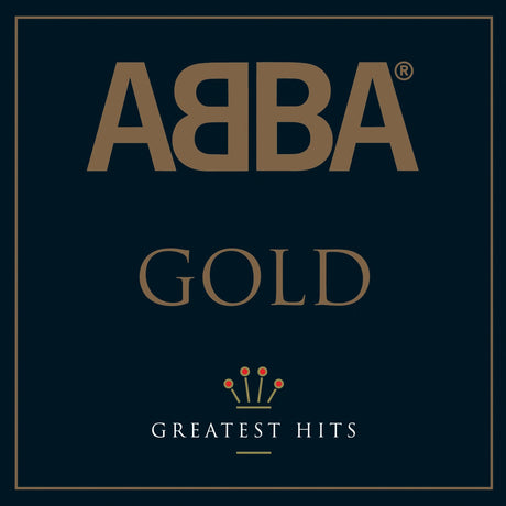 Crosley Record Storage Crate &  Abba Gold - Double Vinyl Album Bundle