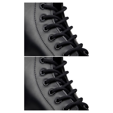 2x Dr. Martens 140cm Round Laces Pack - Black (8-10 Eye Boots)