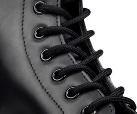 2x Dr. Martens 140cm Round Laces Pack - Black (8-10 Eye Boots)