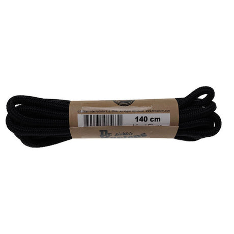 2x Dr. Martens 140cm Round Laces Pack - Black (8-10 Eye Boots)