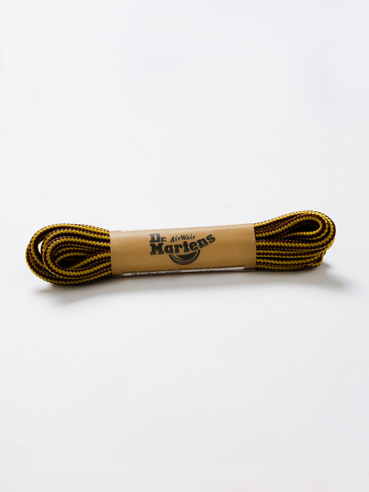 Dr. Martens 140cm Round Laces - Brown/Yellow (8-10 Eye Boots)