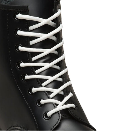 140cm Dr. Martens Round Boot Laces – White Polyester Laces for 8–10 Eye Boots, 1 Pair