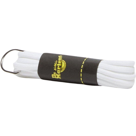 140cm Dr. Martens Round Boot Laces – White Polyester Laces for 8–10 Eye Boots, 1 Pair