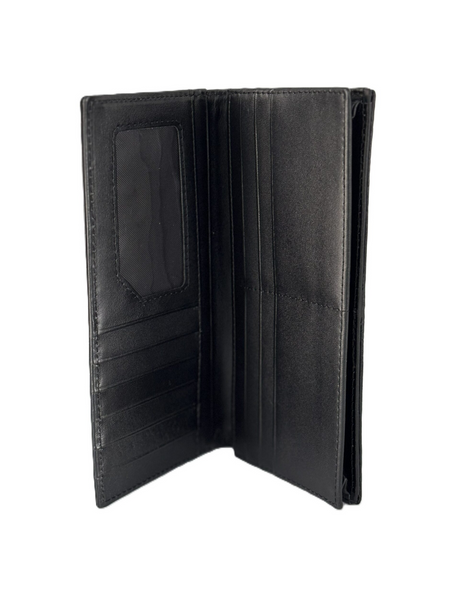 Womens Genuine Crocodile Leather Purse Wallet - Black (Made in Australia)