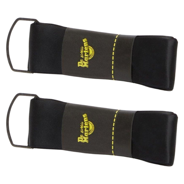 2x Dr. Martens 210cm Ribbon Laces Pack - Black (12-14 Eye Boots)