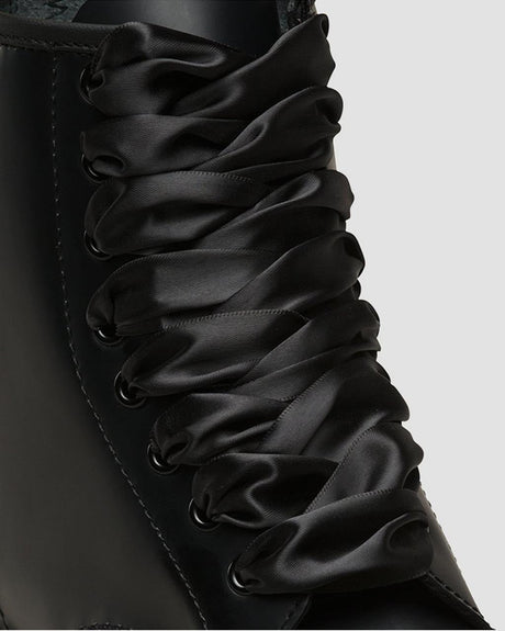 2x Dr. Martens 140cm Ribbon Laces Pack - Black (8-10 Eye Boots)