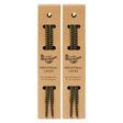 2x Dr. Martens 90cm Flat Cotton Laces Pack - Black/Yellow (4-5 Eye Shoes)