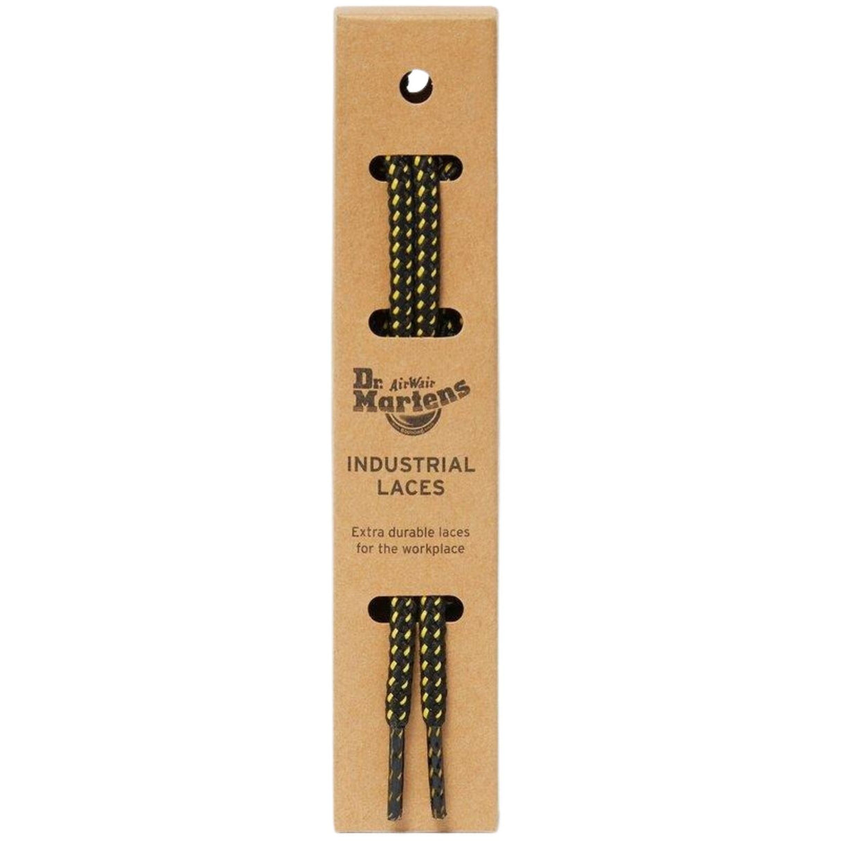 36" Flat Cotton Laces Fits 4-5 Eye Dr. Martens Shoes Durable Pair - Black Yellow