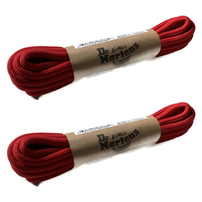 2x Dr. Martens 140cm Round Laces Pack - Red (8-10 Eye Boots)