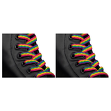 2x Dr. Martens 140cm Flat Laces Pack - Rainbow LGBT Pride (8-10 Eye Boots)