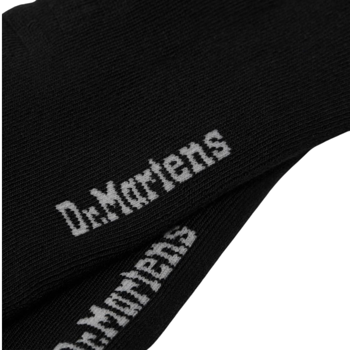 Dr. Martens Double Doc Socks S/M M/L – Organic Cotton Blend Boot Socks – Black