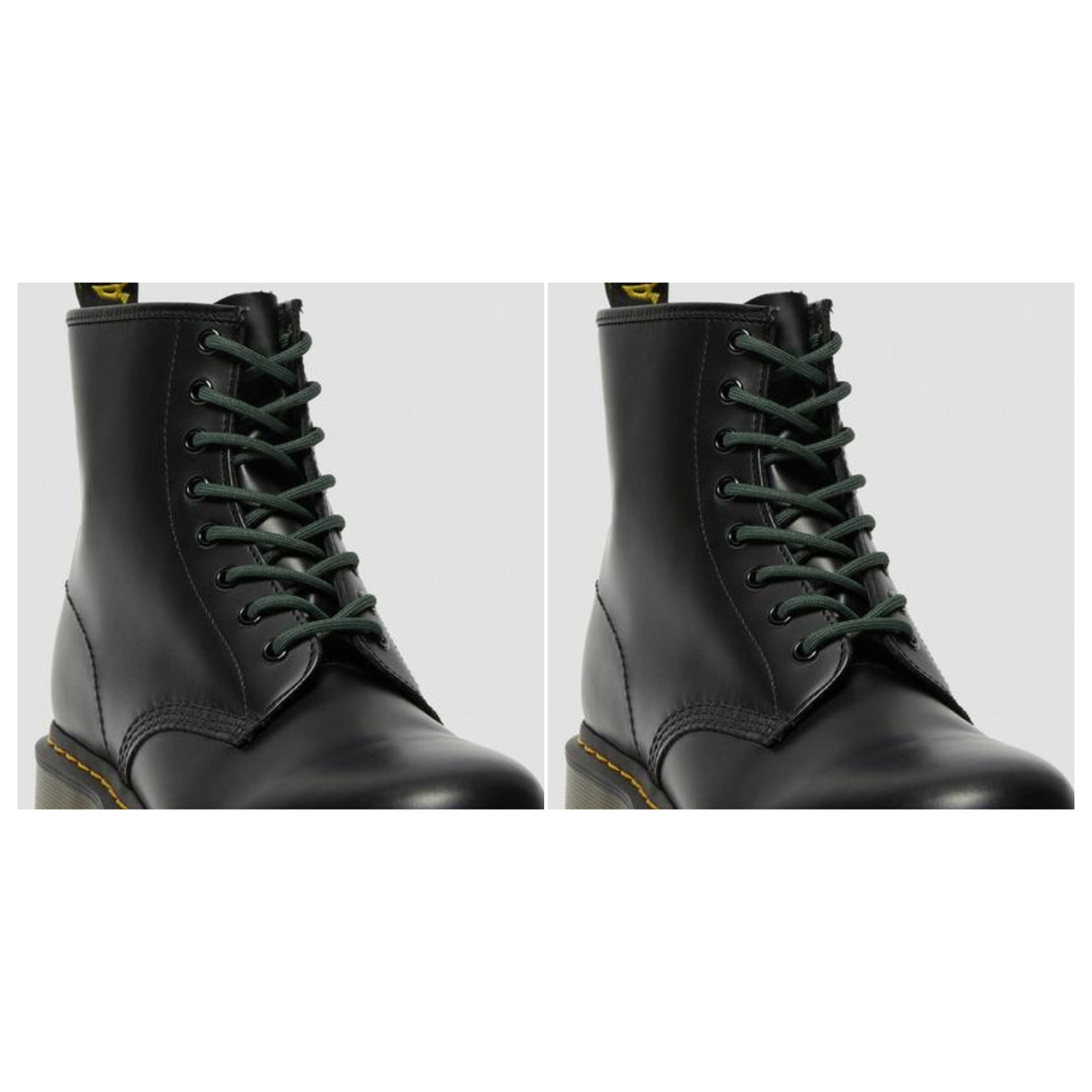 2x Dr. Martens 140cm Round Laces Pack - Dark Green (8-10 Eye Boots)