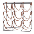 Academy 32.5cm Orwell 9 Bottle Red/White Wine Rack Storage/Holder Stand - Black/Brown