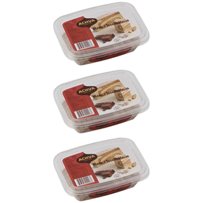 3x 454g Achva Sesame Halva with Vanilla & Chocolate Marble (Kosher Parve) - Product of Israel (Bulk Pack)