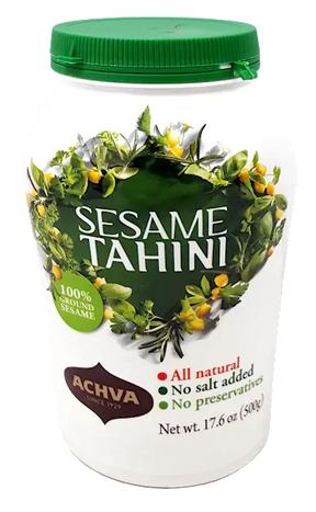 Achva 500g 100% Ground Sesame Seeds Tahini Paste All Natural Dip Spread