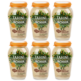 6x 500g Achva Organic Sesame Tahini Paste Bulk Pack - 100% Ground Sesame Seeds (All Natural)