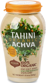 Achva 500g 100% Organic Ground Sesame Seeds Tahini Paste All Natural Dip Spread