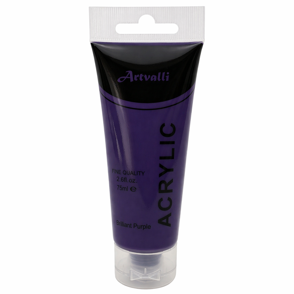 Artvalli Artists Acrylic Paint - Brilliant Purple 75ml Tube (Water Based & Non Toxic)